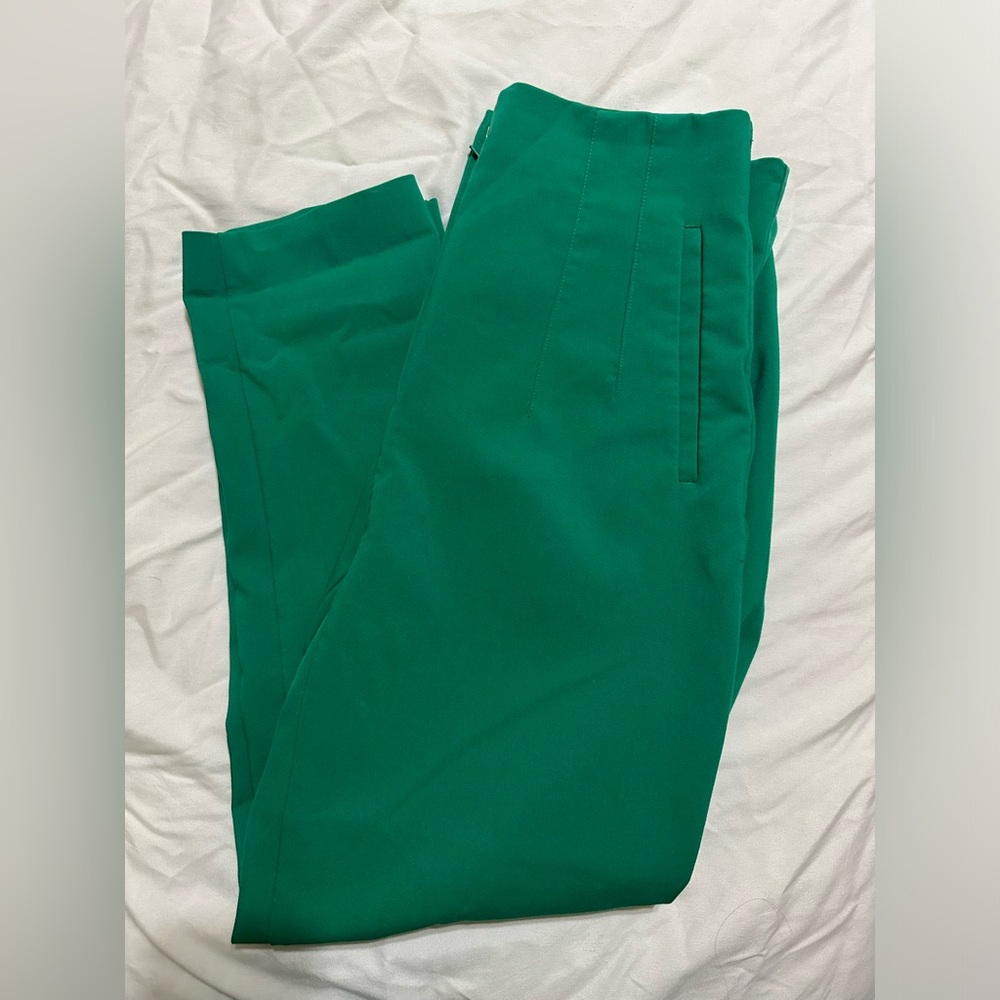 Zara trousers - emerald green